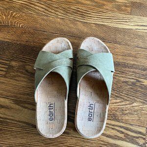 EARTH Scout Casual Slip-on Wedge Platform Sandals